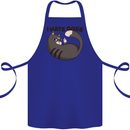 I Hate Dogs Funny Cat Lover Cotton Apron 100% Organic Royal Blue