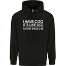I Have OCD Funny Slogan Childrens Kids Hoodie Black