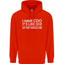 I Have OCD Funny Slogan Childrens Kids Hoodie Bright Red