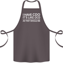 I Have OCD Funny Slogan Cotton Apron 100% Organic Dark Grey