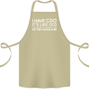 I Have OCD Funny Slogan Cotton Apron 100% Organic Khaki