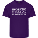I Have OCD Funny Slogan Mens Cotton T-Shirt Tee Top Purple