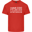 I Have OCD Funny Slogan Mens Cotton T-Shirt Tee Top Red