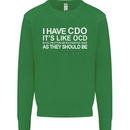 I Have OCD Funny Slogan Mens Sweatshirt Jumper Irish Green