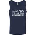 I Have OCD Funny Slogan Mens Vest Tank Top Navy Blue