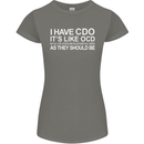 I Have OCD Funny Slogan Womens Petite Cut T-Shirt Charcoal
