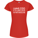 I Have OCD Funny Slogan Womens Petite Cut T-Shirt Red
