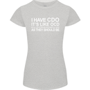 I Have OCD Funny Slogan Womens Petite Cut T-Shirt Sports Grey