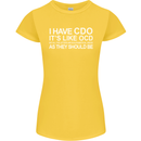 I Have OCD Funny Slogan Womens Petite Cut T-Shirt Yellow