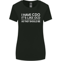 I Have OCD Funny Slogan Womens Wider Cut T-Shirt Black