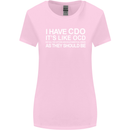 I Have OCD Funny Slogan Womens Wider Cut T-Shirt Light Pink