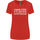 I Have OCD Funny Slogan Womens Wider Cut T-Shirt Red