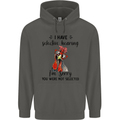 I Have Selective Hearing Sarcasm Slogan Childrens Kids Hoodie Storm Grey