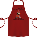 I Have Selective Hearing Sarcasm Slogan Cotton Apron 100% Organic Maroon