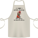 I Have Selective Hearing Sarcasm Slogan Cotton Apron 100% Organic Natural