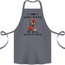 I Have Selective Hearing Sarcasm Slogan Cotton Apron 100% Organic Steel
