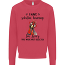 I Have Selective Hearing Sarcasm Slogan Kids Sweatshirt Jumper Heliconia