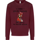 I Have Selective Hearing Sarcasm Slogan Kids Sweatshirt Jumper Maroon