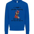 I Have Selective Hearing Sarcasm Slogan Kids Sweatshirt Jumper Royal Blue