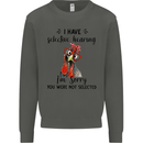 I Have Selective Hearing Sarcasm Slogan Kids Sweatshirt Jumper Storm Grey
