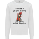 I Have Selective Hearing Sarcasm Slogan Kids Sweatshirt Jumper White