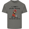 I Have Selective Hearing Sarcasm Slogan Kids T-Shirt Childrens Charcoal