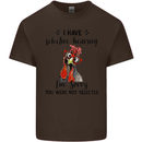 I Have Selective Hearing Sarcasm Slogan Kids T-Shirt Childrens Chocolate
