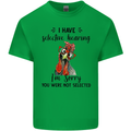I Have Selective Hearing Sarcasm Slogan Kids T-Shirt Childrens Irish Green