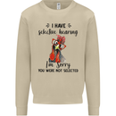 I Have Selective Hearing Sarcasm Slogan Mens Sweatshirt Jumper Sand