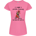 I Have Selective Hearing Sarcasm Slogan Womens Petite Cut T-Shirt Azalea