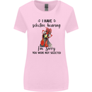 I Have Selective Hearing Sarcasm Slogan Womens Wider Cut T-Shirt Light Pink