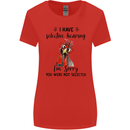 I Have Selective Hearing Sarcasm Slogan Womens Wider Cut T-Shirt Red