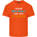 I Have Sex Daily Dyslexia Funny Slogan Mens Cotton T-Shirt Tee Top Orange