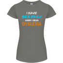 I Have Sex Daily Dyslexia Funny Slogan Womens Petite Cut T-Shirt Charcoal