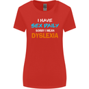 I Have Sex Daily Dyslexia Funny Slogan Womens Wider Cut T-Shirt Red