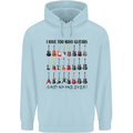 I Have Too Many Guitars Funny Guitarist Childrens Kids Hoodie Light Blue