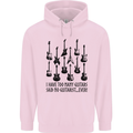 I Have Too Many Guitars Funny Guitarist Childrens Kids Hoodie Light Pink