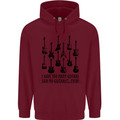 I Have Too Many Guitars Funny Guitarist Childrens Kids Hoodie Maroon
