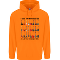 I Have Too Many Guitars Funny Guitarist Childrens Kids Hoodie Orange