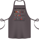 I Have Too Many Guitars Funny Guitarist Cotton Apron 100% Organic Dark Grey