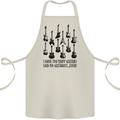 I Have Too Many Guitars Funny Guitarist Cotton Apron 100% Organic Natural