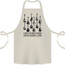 I Have Too Many Guitars Funny Guitarist Cotton Apron 100% Organic Natural