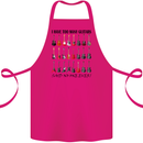 I Have Too Many Guitars Funny Guitarist Cotton Apron 100% Organic Pink