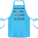 I Have Too Many Guitars Funny Guitarist Cotton Apron 100% Organic Turquoise