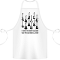 I Have Too Many Guitars Funny Guitarist Cotton Apron 100% Organic White