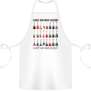 I Have Too Many Guitars Funny Guitarist Cotton Apron 100% Organic White