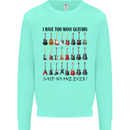 I Have Too Many Guitars Funny Guitarist Kids Sweatshirt Jumper Peppermint