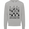 I Have Too Many Guitars Funny Guitarist Kids Sweatshirt Jumper Sports Grey