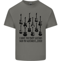 I Have Too Many Guitars Funny Guitarist Kids T-Shirt Childrens Charcoal