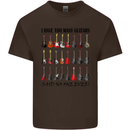 I Have Too Many Guitars Funny Guitarist Kids T-Shirt Childrens Chocolate